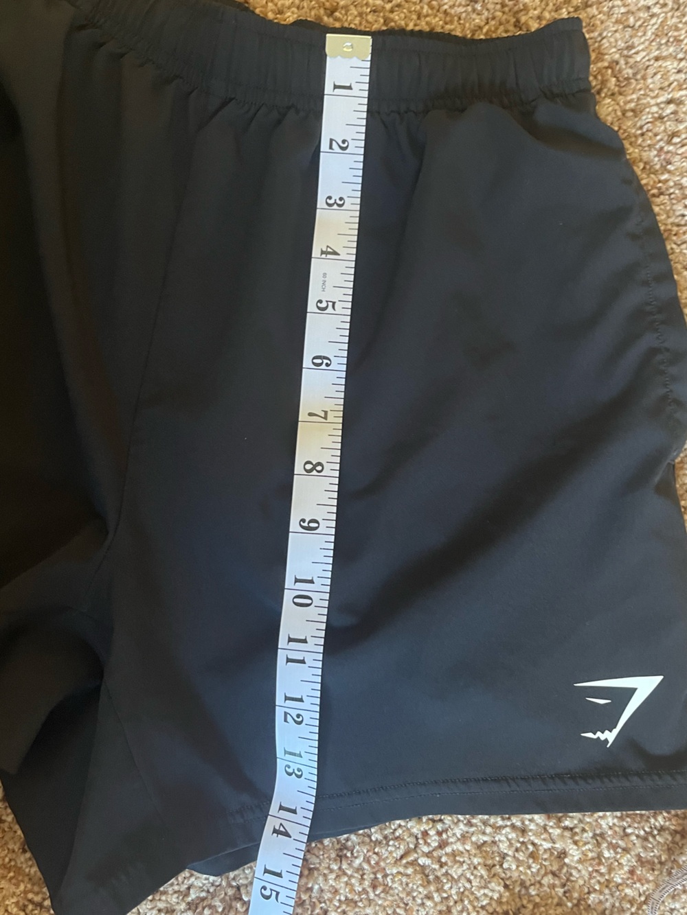 Gymshark Black Training Shorts Size Medium Athletic Gym Running Performance - Picture 8 of 8